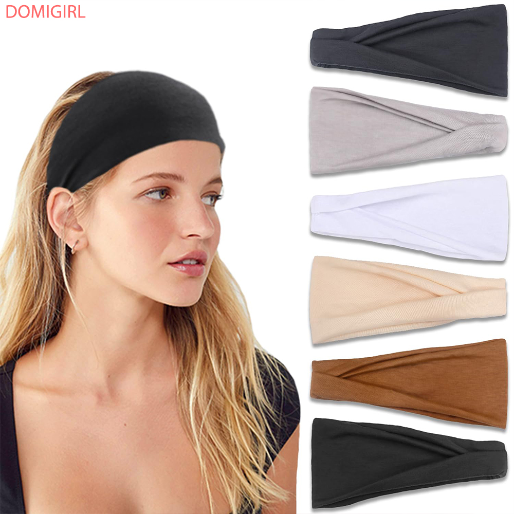 Stretch Strap Yoga - Yeni düz renk elastik saç bandı