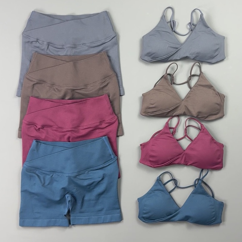 Stretch Strap Yoga - 2 Parça Kadın Spor Seti, V