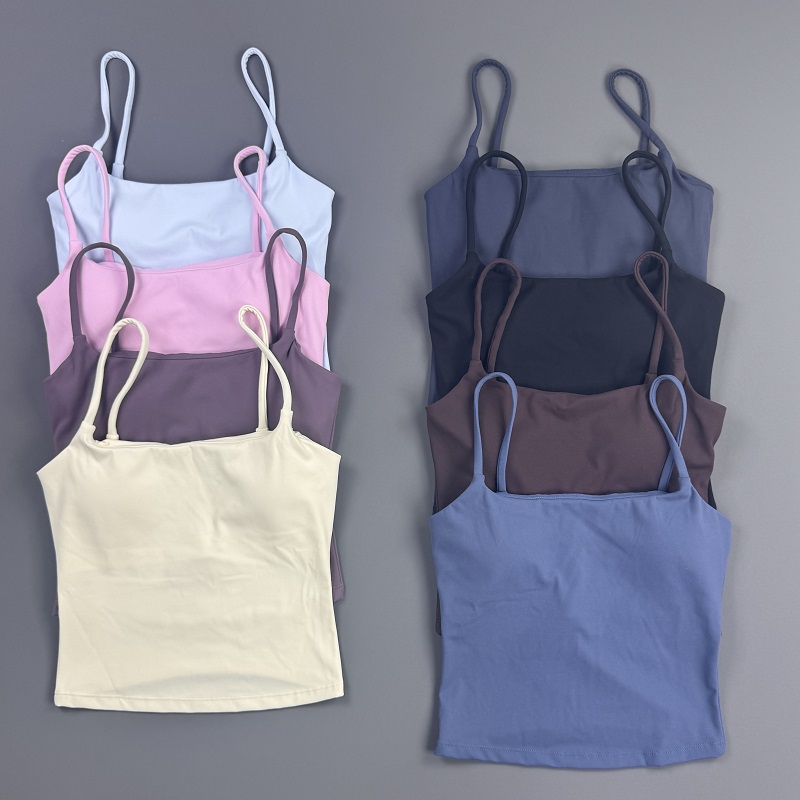 Stretch Strap Yoga - Kadınlar İçin Gym Üstü Spagetti Askılı