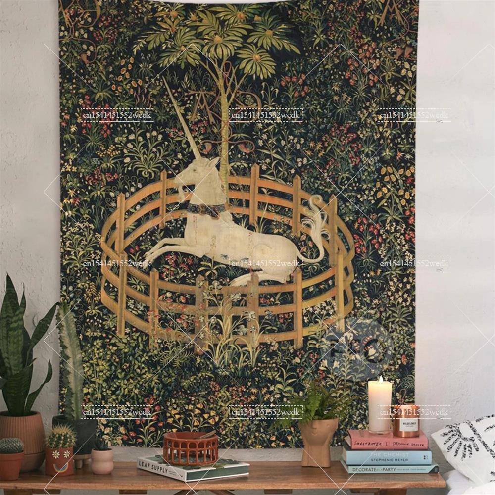Yoga Fitness Mat - Esaret içinde Unicorn duvar halısı kapak