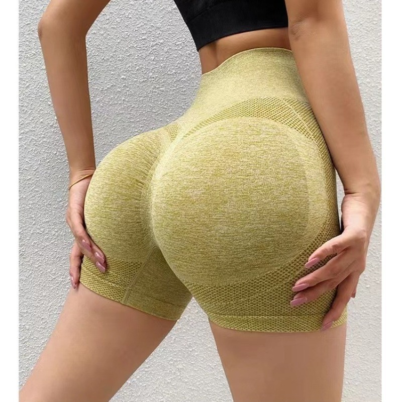 Yoga Fitness Model - Kadınlar Yüksek Bel Yoga Şortları Popo