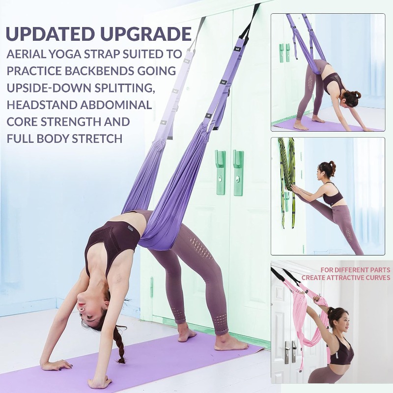 Stretch Strap Yoga - Ayarlanabilir Hava Yogası Hamak Seti Pilates