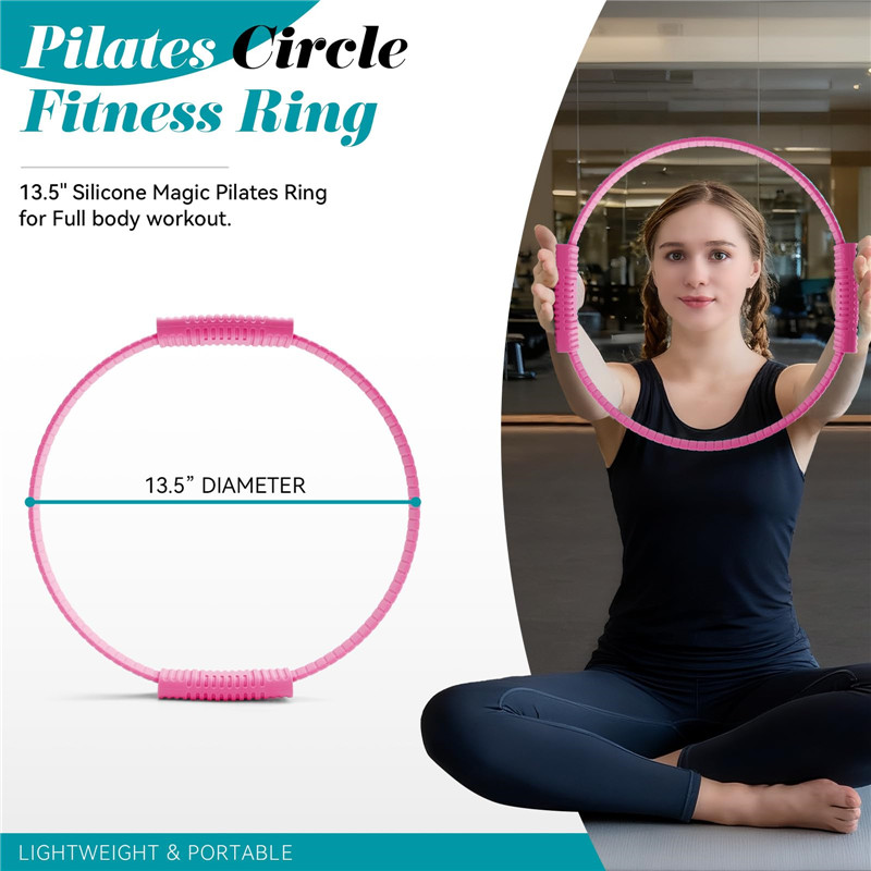 Pilates Ring Circle - Çevre Dostu Çift Saplı Silikon Yoga