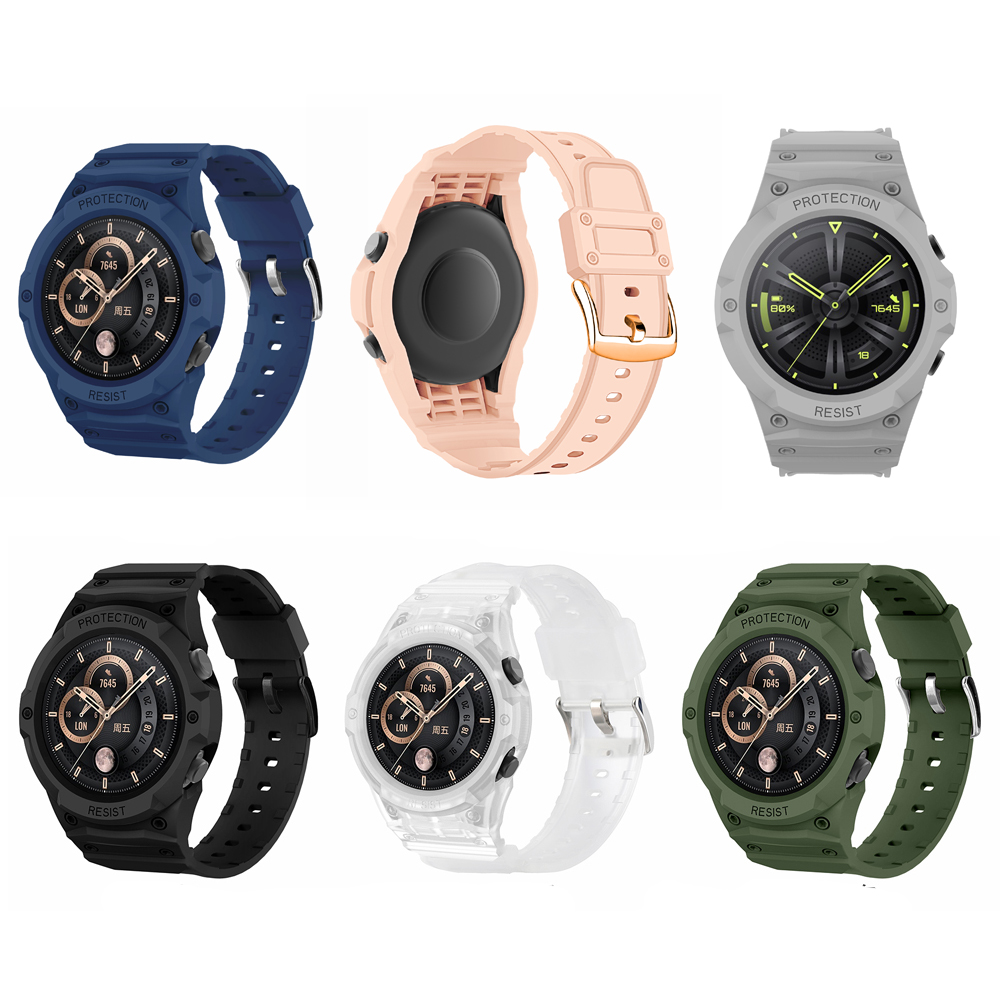 Fitness Tracker Band - TPU çerçeve kabuk kapak bilek saat