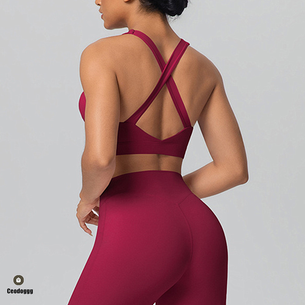 Stretch Strap Yoga - Çapraz Askılı Yoga Sütyeni Koşu Spor