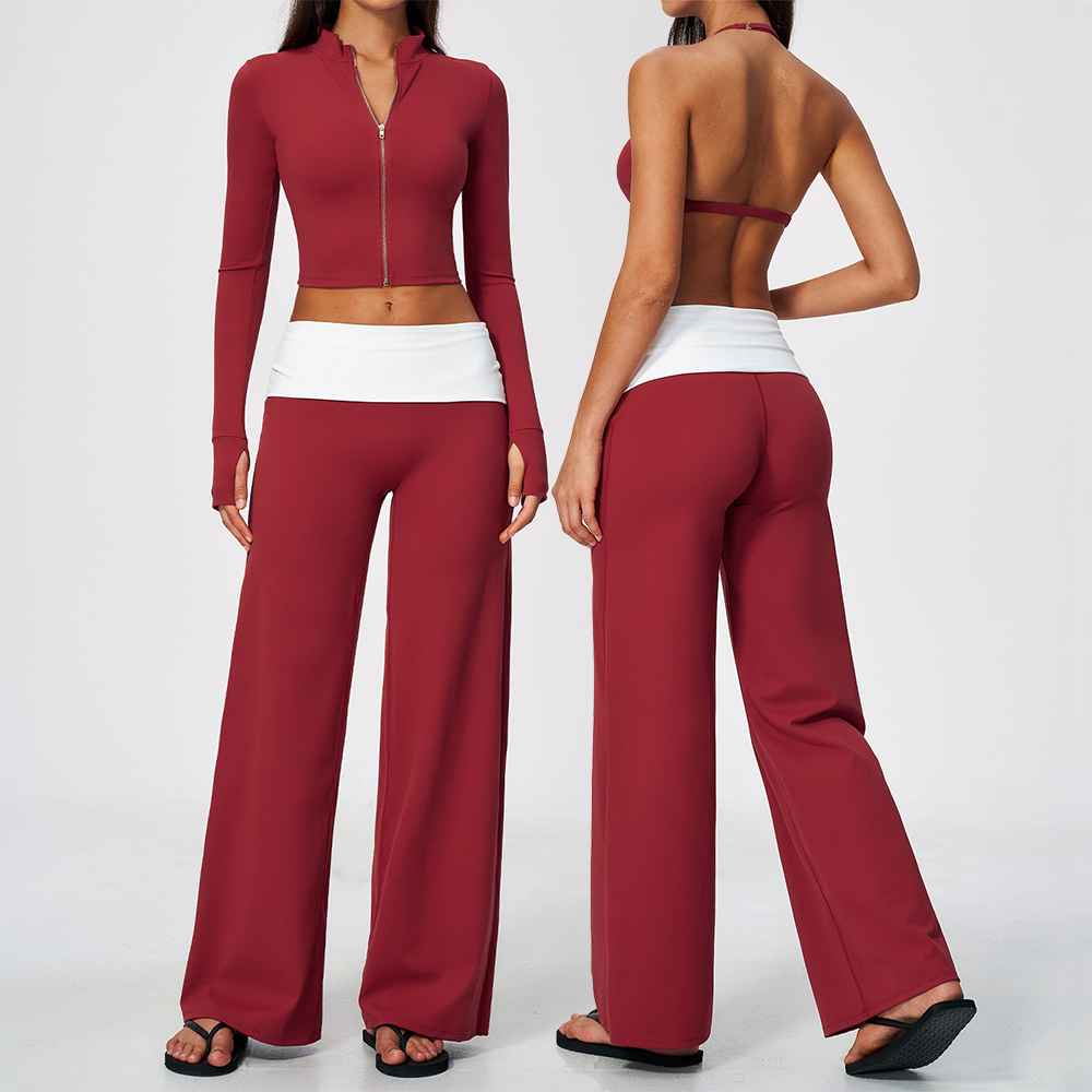 Fermuarlı Ceket Geniş Paça Pan - Yoga Fitness Jacket incelemesi ve fiyatı