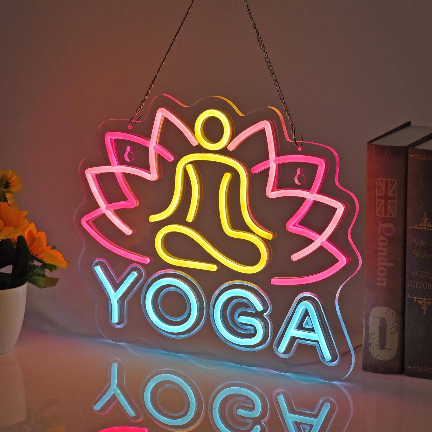 Yoga Neon Tabelası Neon Işıkla - Yoga Fitness Room incelemesi ve fiyatı