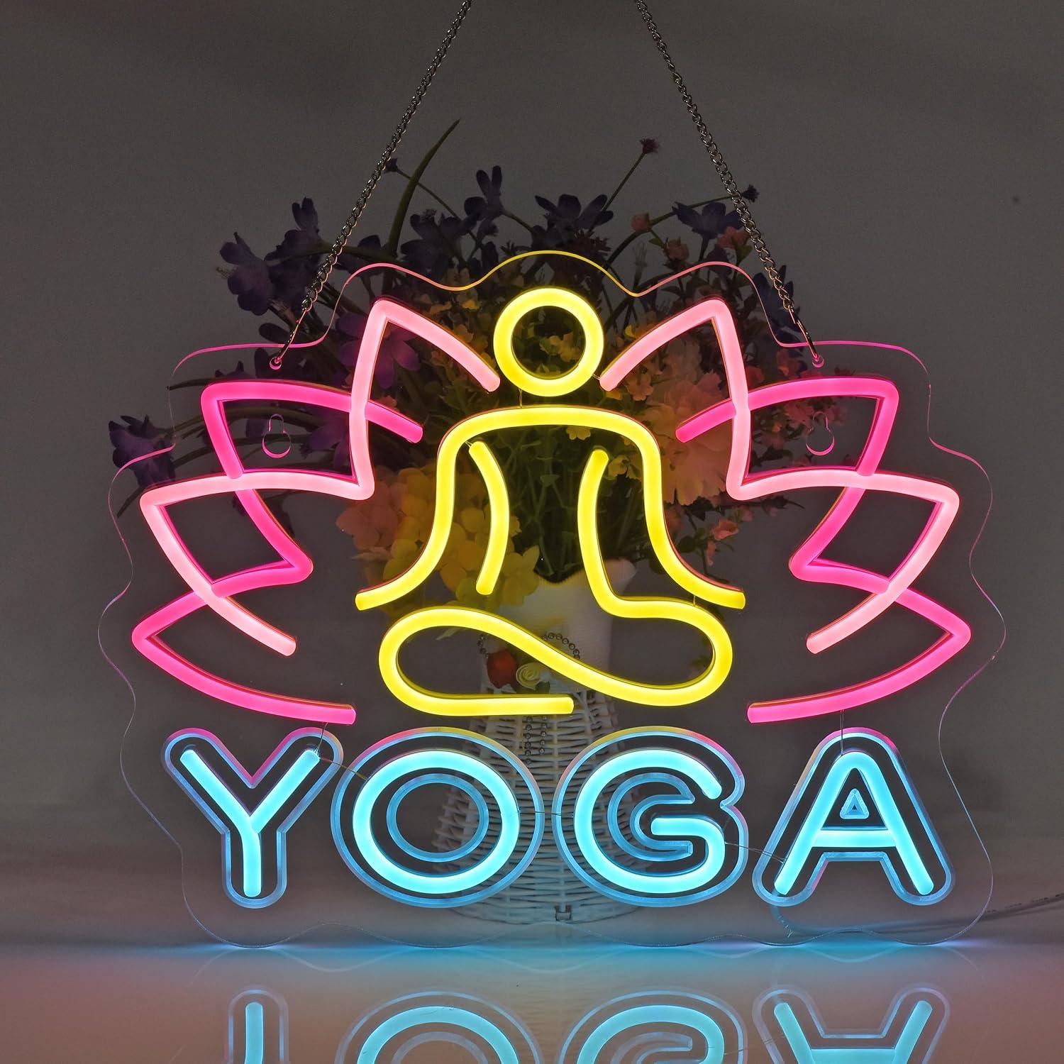 Yoga Neon Tabelası Kısılabilir - Yoga Fitness Room incelemesi ve fiyatı