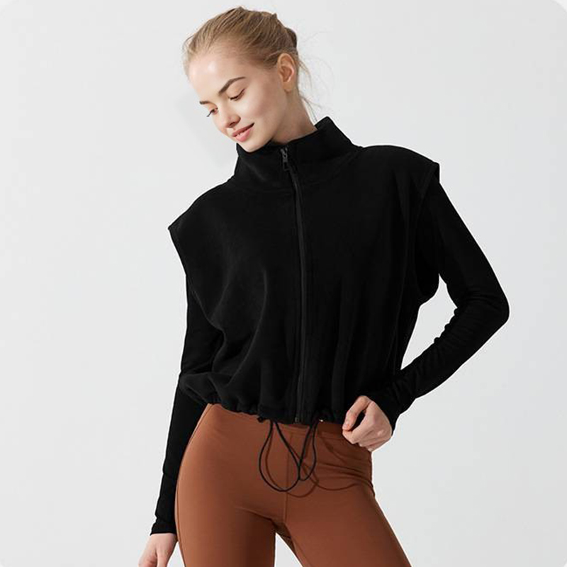 Kadın Sonbahar Kış Sıcak Kadif - Yoga Fitness Jacket incelemesi ve fiyatı